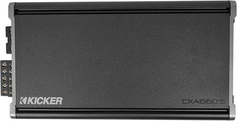 Kicker 46CXA6605T CXA660.5 660W 5 قنوات مضخم سيارة الفئة A/BwithClass D حزمة AMP مع Rockville RWK42 4 GAUGE 4 Chan Car AMP الأسلاك الأسلاك مجموعة الأسلاك (2) RCA'S in Saudi Arabia