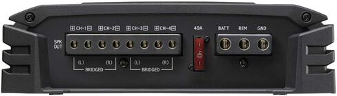 Alpine S2-A36F 320w RMS 4-Channel S-Series Car Audio Amplifier Class D + Absolute KIT4-2RCA 4 Gauge Amp Kit in Saudi Arabia
