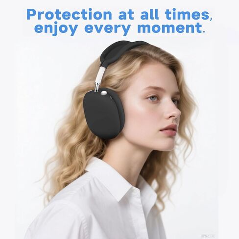 [4 in 1] Case for Airpods Max Headphones, for Airpods Max Ear Cup Covers/Headband Cover/Max Headband Pad(USB-C/Lightning)(2024/2020), Silicone Cover for Apple Airpod Max, Accessories Cases (Orange) in Saudi Arabia