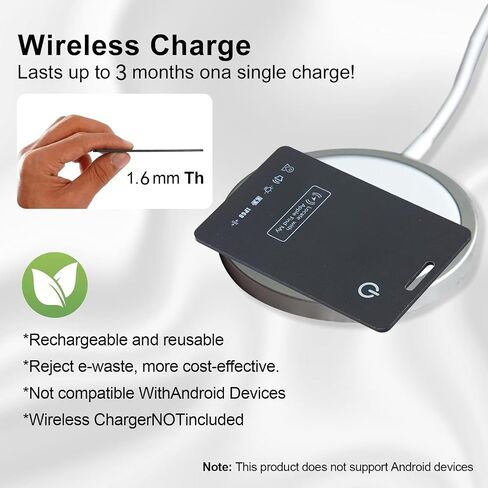 [Apple MFi Certified] LBPRT Air-Tag Card Rechargeable Wallet Tracker Thin 1.6mm 2 Pack, Smart Locator Work with Apple Find My (iOS Only, Android not Supported), Item Finder for Luggage Suitcase Bags. in Saudi Arabia