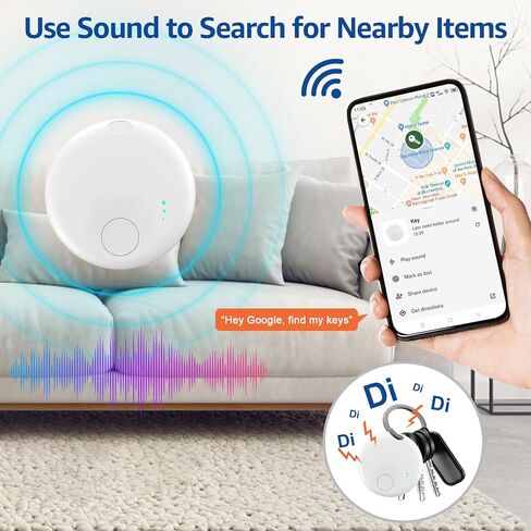 Air Tracking Tags-4 Pack Android, Android Tracker Tags, Work with Google's Find Hub App, Bluetooth Smart Tracking Tag, Item Finder Tracker for Keys, Wallet, Suitcases, Pets (White&Black) in Saudi Arabia
