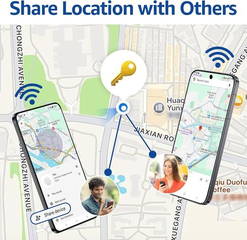 Air Tracking Tags-4 Pack Android, Android Tracker Tags, Work with Google's Find Hub App, Bluetooth Smart Tracking Tag, Item Finder Tracker for Keys, Wallet, Suitcases, Pets (White&Black) in Saudi Arabia