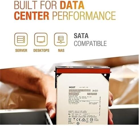 HGST HUS726060ALA640 3.5" 6TB 7200RPM SATA Enterprise HDD (HDD), Silver (Renewed) in Saudi Arabia