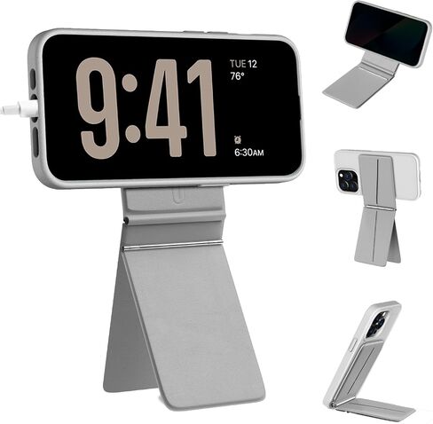 Hualele for Magsafe Wallet مع حامل ثلاثي القوائم عبر الهاتف ، محفظة الهاتف المغناطيسي حامل ، حامل بطاقة مغناطيسية قابلة للتعديل ، ترايبود صورة شخصية غير مرئية لـ iPhone 16/15/14/13/12 سلسلة ، أسود in Kuwait