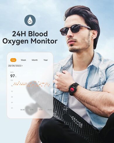 Agptek Smart Watch for Women ، 5ATM Waterproof Smartwatch للهواتف Android و iOS ، ومتعقب اللياقة البدنية مع أكثر من 100 أوضاع رياضية ، ومراقبة معدل ضربات القلب شاشة نوم ، وردي in Saudi Arabia