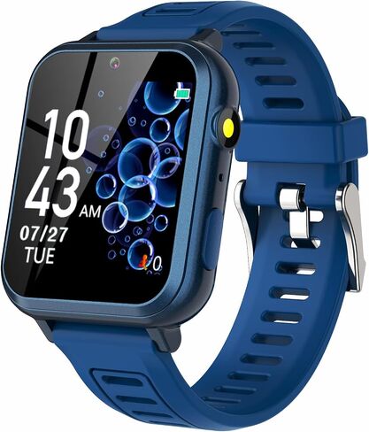Watch Watch For Kids مع 24 ألغاز ألعاب HD شاشة تعمل باللمس الكاميرا فيديو Music Player Player Clock Clock Flashlight 12/24 HR Kids Watches Gail in Kuwait