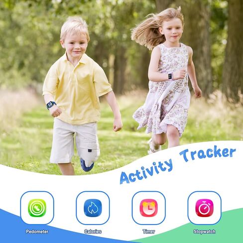 Watch Watch For Kids مع 24 ألغاز ألعاب HD شاشة تعمل باللمس الكاميرا فيديو Music Player Player Clock Clock Flashlight 12/24 HR Kids Watches Gail in Kuwait