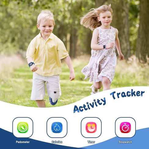 Watch Watch For Kids مع 24 ألغاز ألعاب HD شاشة تعمل باللمس الكاميرا فيديو Music Player Player Clock Clock Flashlight 12/24 HR Kids Watches Gail in Kuwait