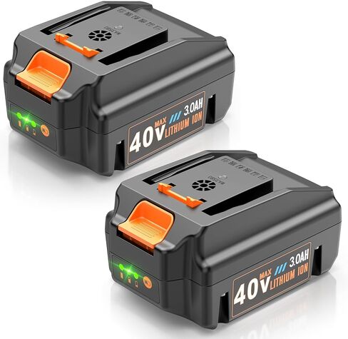 FutureBatt 2 Pack 20V Battery استبدال بطارية Worx 20V 6.0AH WA3520 WA3525 WA3575 متوافق مع أدوات الطاقة اللاسلكية WG151S WG155S WG251S WG255S WG540S WG545S WG890 WG890 in Kuwait