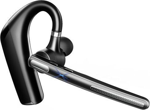 Bluetooth Headset Wireless Headset with Mic for Cell Phone/PC/Tablet/Laptop, 90D Standby/110H Talktime Bluetooth Earpiece for Trucker Drivers/Business/Office (Black) in Saudi Arabia