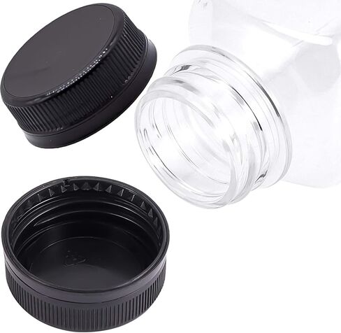 Bottle Caps Tamper Seal Lids Cap for Bottle Screw Cap Bottle Plastic Bottle Caps Juice Bottles Cap (pack of 100, Clear) in Kuwait