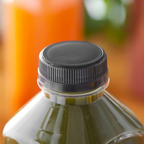 Bottle Caps Tamper Seal Lids Cap for Bottle Screw Cap Bottle Plastic Bottle Caps Juice Bottles Cap (pack of 100, Clear) in Kuwait