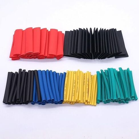 127Pcs Heat Shrink Tubing Kit - 7 Size Electrical Wire Insulation Set - for Automotive, Industrial & DIY Projects in Saudi Arabia