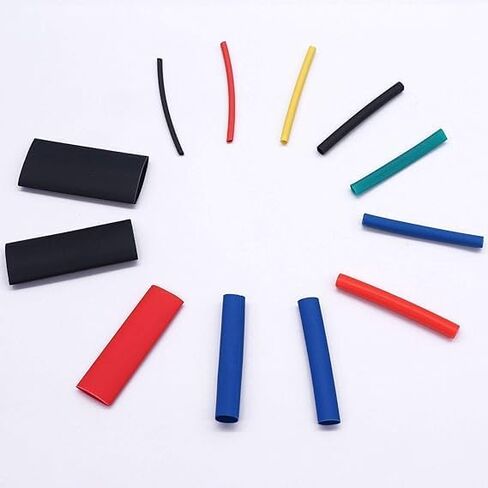 127Pcs Heat Shrink Tubing Kit - 7 Size Electrical Wire Insulation Set - for Automotive, Industrial & DIY Projects in Saudi Arabia