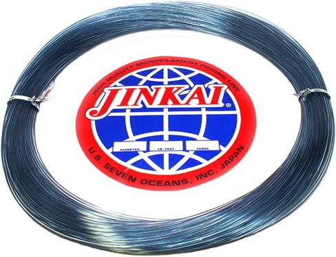 Jinkai Premium Monofiliment Leader - 100 Yd. لفائف - اختبار 220 رطل - 1.38 ملم ديا. - الدخان الأزرق - تجعيد G ، ح in Kuwait