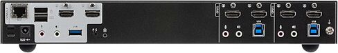 ATEN CS1842 2-Port USB 3.0 4K HDMI Dual Display KVM Switch with Audio and USB Hub – Supports UHD 4K 60Hz, Hotkey Switching Multi-Device Control for Desktop Workstation in Saudi Arabia