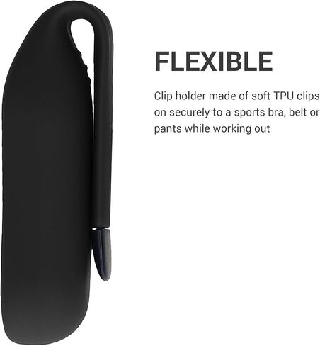 Kwmobile 2x مشبك حاملي متوافق مع Xiaomi Mi Band 10/9/8 - مجموعة استبدال حامل المقطع - Black/Dark Blue in Saudi Arabia