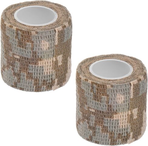 2 Rolls Camouflage Tape, Self Adhesive Wrap for Outdoor Climbing in Kuwait