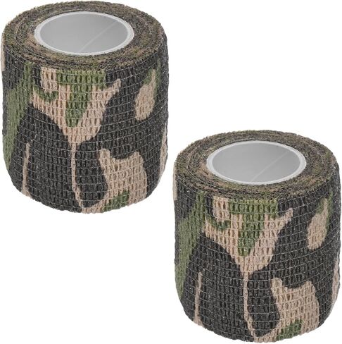 2 Rolls Camouflage Tape, Self Adhesive Wrap for Outdoor Climbing in Kuwait