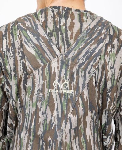 realtree Men Men's Camo Hunting Cotton Bib saps ، وزرة مسيرة مموهة غير معزولة طوال الموسم للأنشطة الخارجية in Saudi Arabia