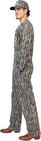 realtree Men Men's Camo Hunting Cotton Bib saps ، وزرة مسيرة مموهة غير معزولة طوال الموسم للأنشطة الخارجية in Saudi Arabia