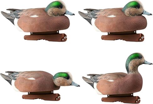 Avery GHG Pro-Grade Wigeon Decoys, 6-Pack | Realistic Durable Waterfowl Hunting Floating Duck Decoys with 60/40 Forward Weighted Swim Keel | Rester/Surface Feeder/High Head Postures (73143) in Saudi Arabia
