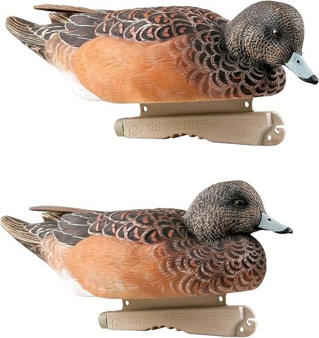 Avery GHG Pro-Grade Wigeon Decoys, 6-Pack | Realistic Durable Waterfowl Hunting Floating Duck Decoys with 60/40 Forward Weighted Swim Keel | Rester/Surface Feeder/High Head Postures (73143) in Saudi Arabia
