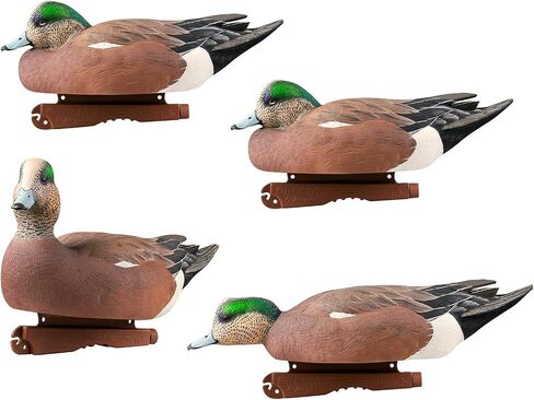 Avery GHG Pro-Grade Wigeon Decoys, 6-Pack | Realistic Durable Waterfowl Hunting Floating Duck Decoys with 60/40 Forward Weighted Swim Keel | Rester/Surface Feeder/High Head Postures (73143) in Saudi Arabia