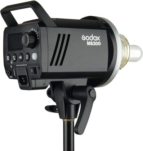 Godox MS300 Studio Strobe 300Ws 110V GN58 5600K Bowens Mount Monolight, Built-in Godox 2.4G Wireless System, 150W Modeling Lamp, Outstanding Output Stability, Anti-Preflash, 1/32 to 1/1 Steps Output in Saudi Arabia