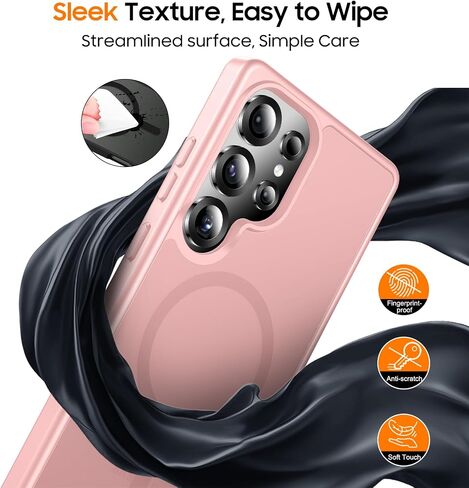 مصمم لحالة Samsung Galaxy S24 المغناطيسية ، [متوافق مع Magsafe] [حماية إسقاط الصف العسكري] in Kuwait