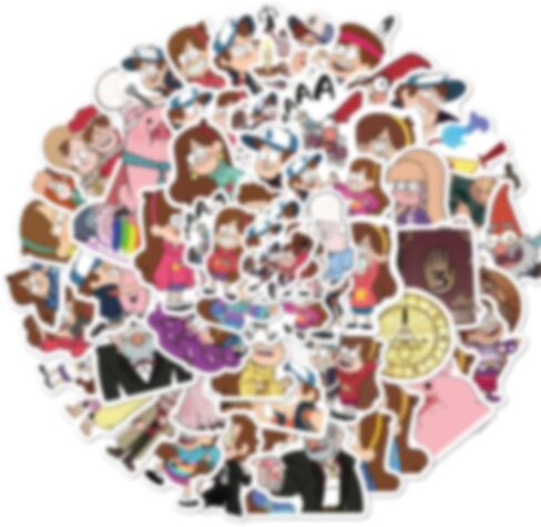 ملصقات الرسوم المتحركة ، و 50pcs ملصقات الرسوم المتحركة للقرار المائي ، والكمبيوتر المحمول ، وزجاجة ماء ، وشارات الفينيل المقاومة للماء ، والهدية الحساسة والحفلات لصالح الفتيات ، و tenns. GF in Saudi Arabia