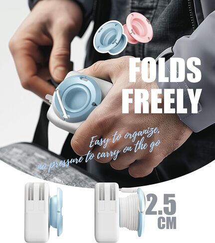 Nearockle Foldable Charger Organizer Charging Cable Winder, Compatible for USB C Charger Block, MacBook Charger, PC Charging Cords, Organization and Travel Essentials (Black&White) in Kuwait