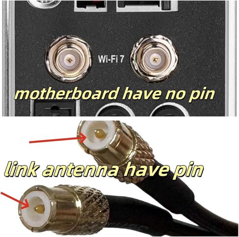 WiFi 7 Antenna Magnetic Base with New Interface for MSI X870 B850 Z890 Wi-Fi 7 Motherboard PC Desktop Computer in Saudi Arabia