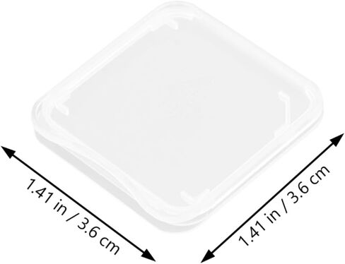 POPETPOP Transparent Card Cases Memory Storage Holders Organizers Protective Boxes for Sim Jewelry Safe Storage with Environment Friendly PP Material in Saudi Arabia