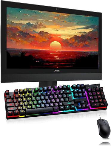 Dell OptiPlex 3240 All-in-One Desktop, 21.5" FHD (1920 x 1080) Display, Intel Core i3-6100 3.7GHz, 256GB SSD, 8GB RAM, Backlit Keyboard, Mouse, WiFi, Windows 11 Pro (Renewed) in Saudi Arabia