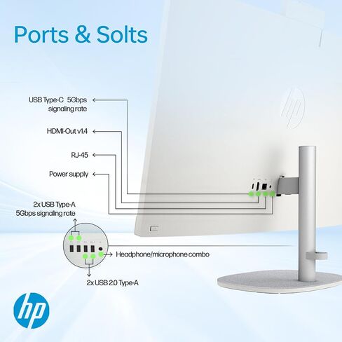 HP 2026 Essential 27 Business All-in-One PC with Next Gen AI Support, 27" FHD Touch, Intel Core Ultra 7 255U, 32GB DDR5 RAM, 1TB SSD, Wi-Fi 6, W11H, Wired KB & M, Bundle with 64GB Flash Drive in Saudi Arabia