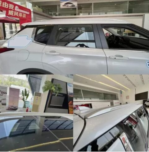 2pcs سقف السكك الحديدية رف الصليب Cross Crossbar Cargage Cargos Cargars الملحقات المناسبة لجميع Mitsubishi Outlander 2022-2025 (Silver) in Kuwait