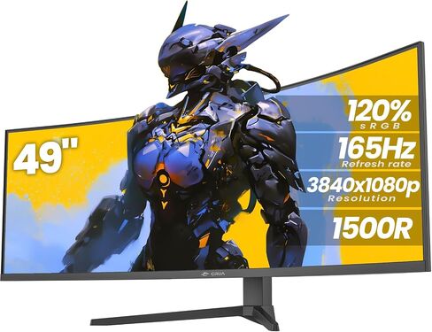 CRUA 32" White Curved Monitor, 4K UHD(3840*2160P) 1500R VA Screen, 75Hz Computer Monitor Supports AMD Freesync, 120% sRGB, Built-in speakers, Blue Light Filter,Wall Mountable Installs(HDMI 2.0/DP 1.4) in Saudi Arabia