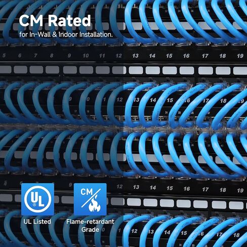 تم تصنيف مسائل الكابلات [UL مدرجة 10 جيجابت في الثانية في الجدار (CM) 23AWG CORPER COSPER CAT 6A كابل - 1000 قدم ، صلبة ، S/STP ، S/FTP CAT6A كابل الإيثرنت السائبة ، CAT6A الحبل الإيثرنت in Saudi Arabia