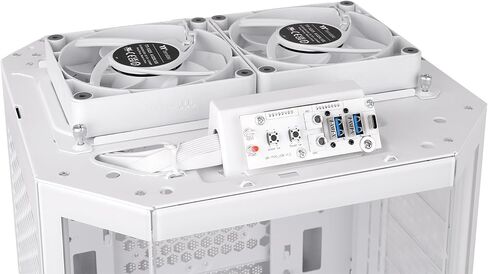Thermaltake Tower 250 Snow Mini-ITX Mini Tower; 2x120mm CT Fans Included; 360mm Radiator Support; 360mm GPU Clearance; Dual Chamber; CA-1Z9-00S6WN-AZ in Saudi Arabia
