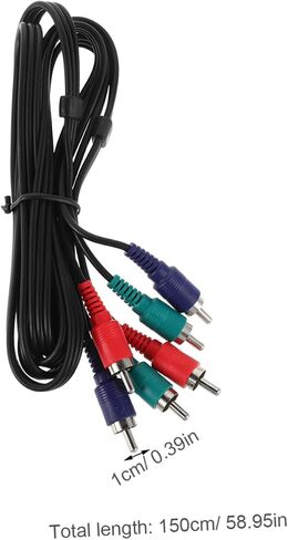 Mipcase Audio Video Composite Cable Male to Male Durable Component Video Line for DVD to Tv Connection Wide Compatibility with Various Devices Enhanced Picture Quality in Saudi Arabia