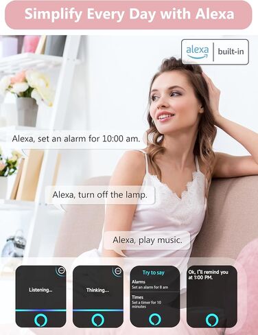 KALINCO Smart Watch Women [2 Bands, 44mm case] Alexa Fitness Tracker, Heart Rate, Sleep, Stress & SpO2 Monitor, IP68 Waterproof Smartwatch, Make/Answer Calls, Compatible with iPhone & Android Phones in Kuwait