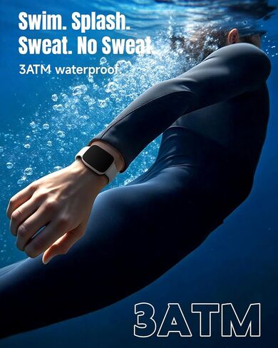 Smart Watch for Women Android & iPhone, 1.85" Ultra HD AMOLED Display,10 Day Battery, 3ATM Swimming Waterproof, Answer/Make Calls, Fitness/Heart Rate/Sleep Tracker/100 Sports, Beige in Saudi Arabia
