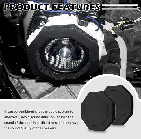 2PCS Speaker Foam Rings,Self Adhesive 6x9 Speaker Baffles with Foam Base Pad for Better Car Speakers Sound,Universal Car Accessories Foams Speakers Rings for Cars,Truck,SUV in Saudi Arabia