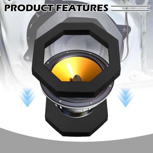 2PCS Speaker Foam Rings,Self Adhesive 6x9 Speaker Baffles with Foam Base Pad for Better Car Speakers Sound,Universal Car Accessories Foams Speakers Rings for Cars,Truck,SUV in Saudi Arabia