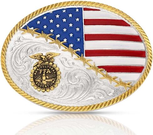 Montana Silversmiths Classic FFA Antiqued Attitude Buckle - A693S in Kuwait