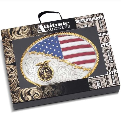 Montana Silversmiths Classic FFA Antiqued Attitude Buckle - A693S in Kuwait