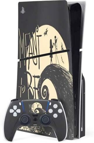 ألعاب Skinit Scenit Gaming متوفرة مع حزمة قرص PS5 Slim - ديزني المرخص رسميًا في Nightmare قبل تصميم عيد الميلاد و Sally Art Design in Saudi Arabia