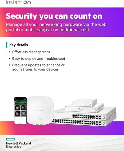 HPE Networking Estant on Secure Gateway SG1004 4-Port 1G Gateway Smart-Managed ، 4x 1GBase-T ، US Cord (S0G33A#ABA) in Saudi Arabia