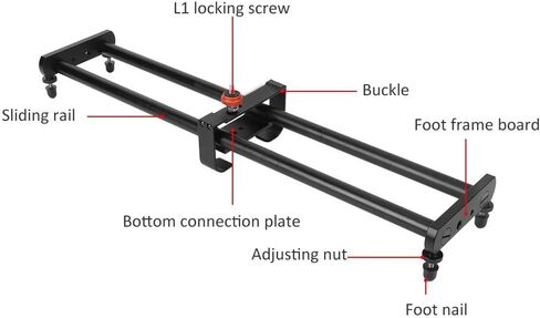 Tbest S1 L4X Electric Sliding Rail Professional Aluminum Alloy Camera Slider for DSLR Mirrorless Video Recording Mobile Phone in Saudi Arabia
